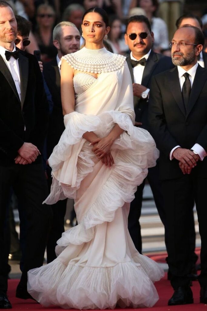 indian traditional wear at cannes
